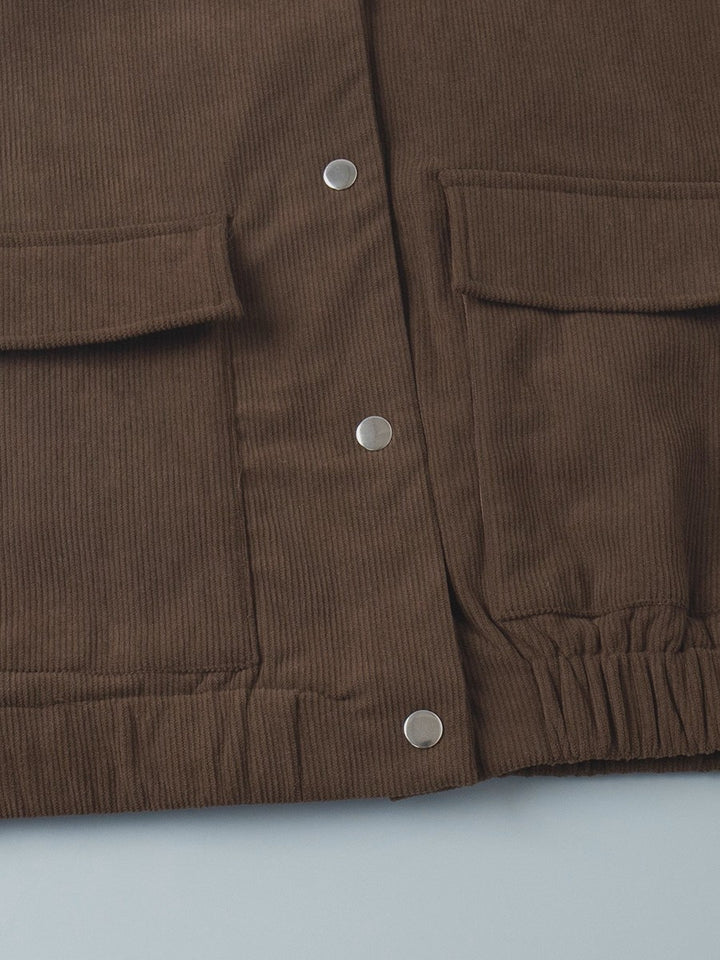 コーデュロイモックネックジャケット
