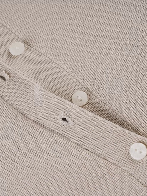 ソフトリブヘンリーネックボディースーツ