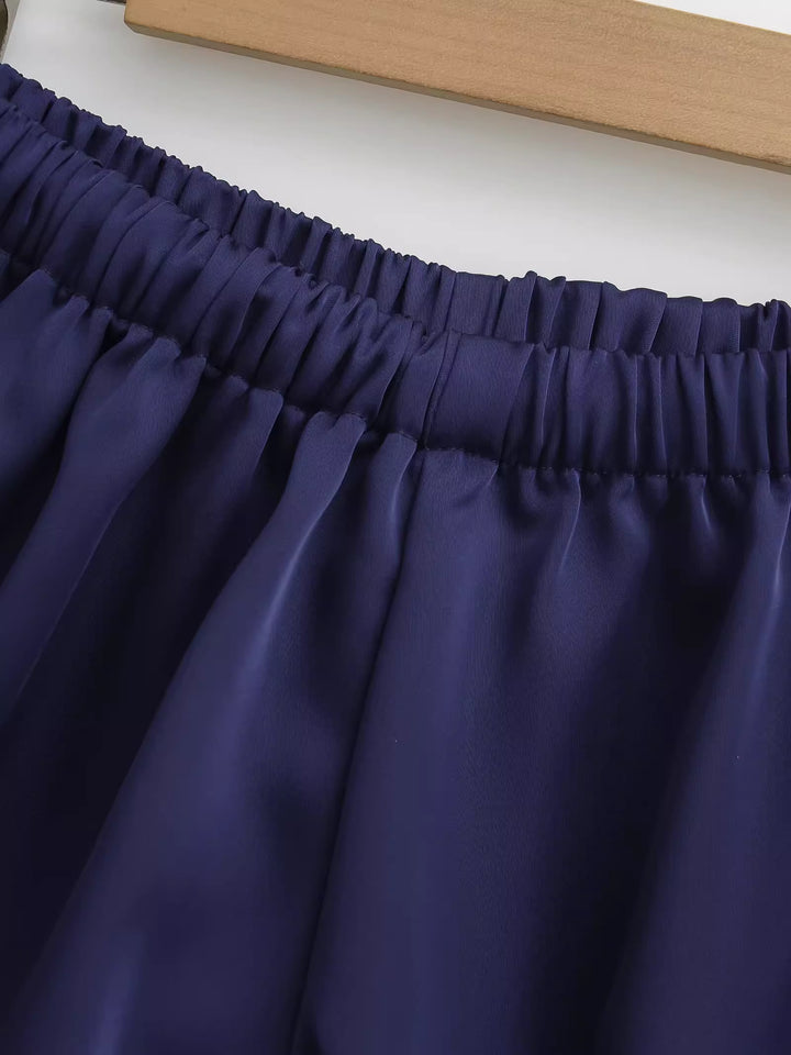 パステルチェックルームショートパンツ