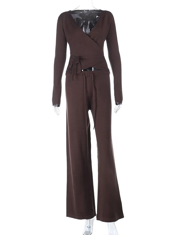 2ピース ラップニットセットアップ