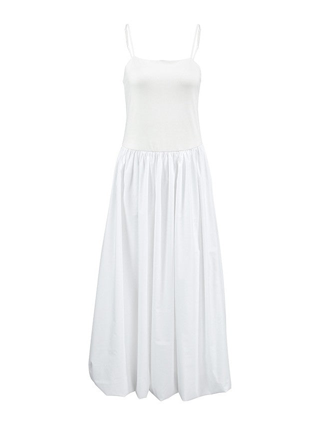 切り替えギャザーキャミソールワンピース