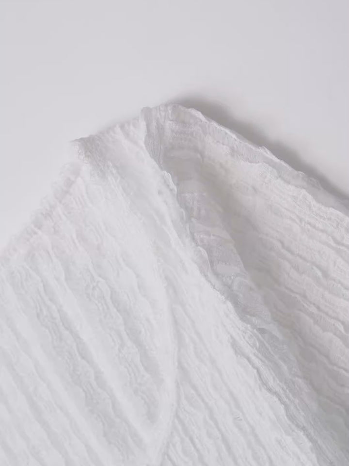 シアークレープリボンカーディガン