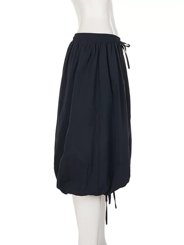 バルーンワイドパラシュートバミューダパンツ