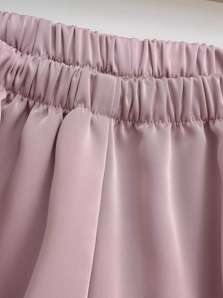 パステルチェックルームショートパンツ