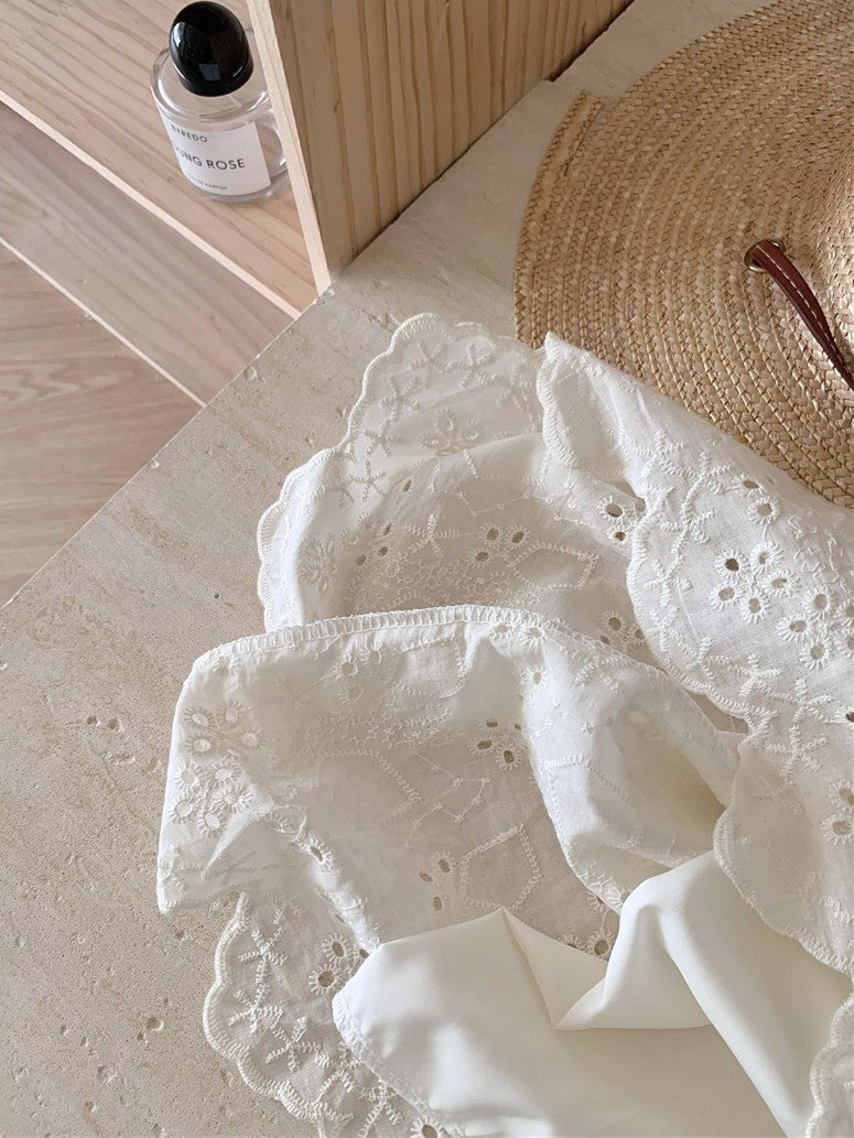 ビーズタッセルカットワークレースセットアップ