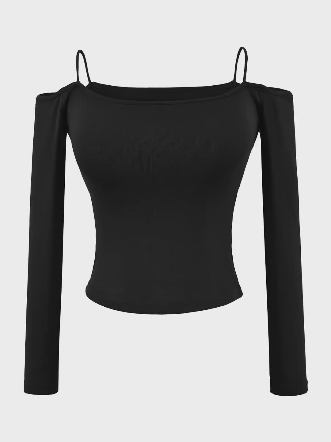 カップ付きオフショルダートップス