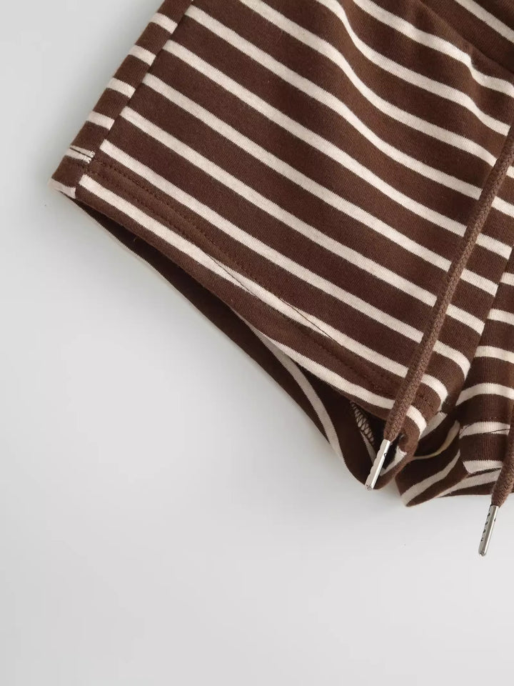 ボーダーローライズショートパンツ