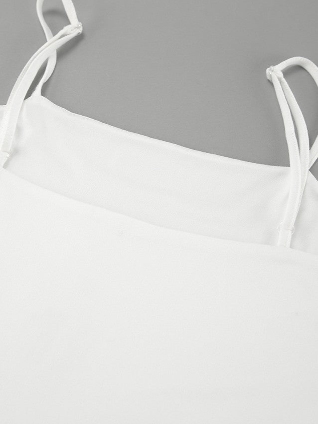 切り替えギャザーキャミソールワンピース