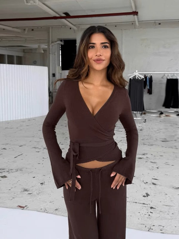 2ピース ラップニットセットアップ