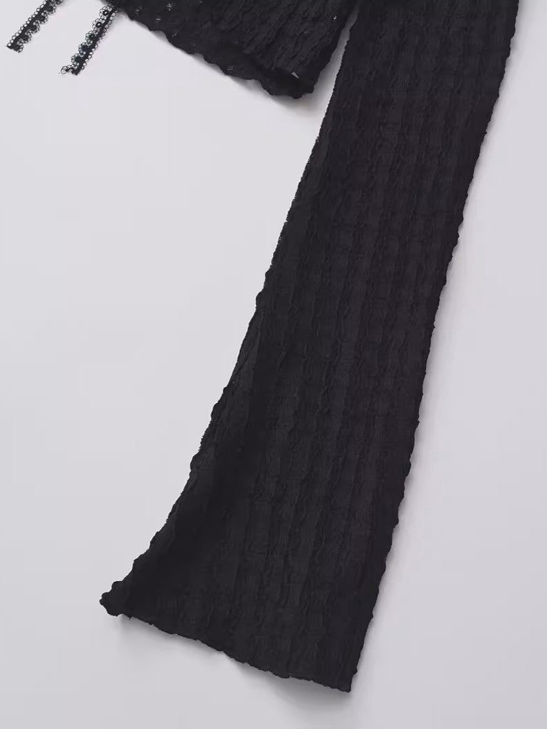 シアークレープリボンカーディガン