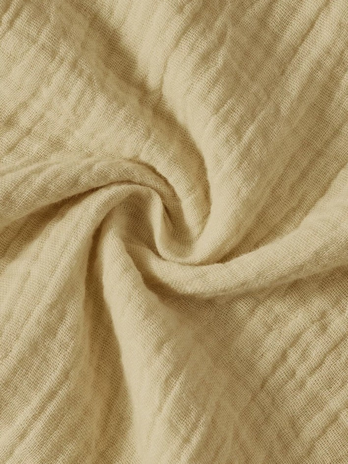 【wabi sabi】リップルコットンノーカラーカーディガンセットアップ
