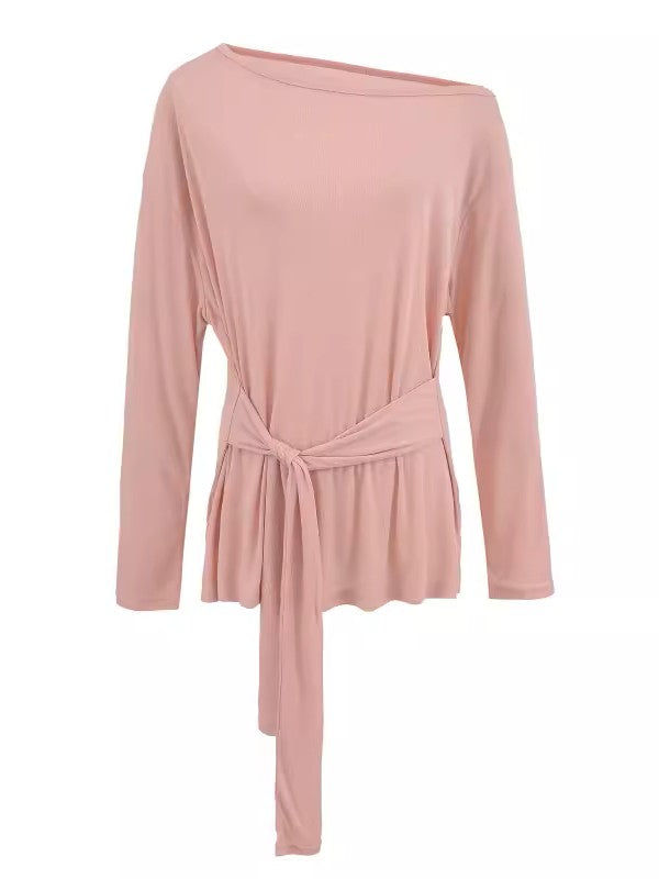 オフショルダーウエストタイトップス