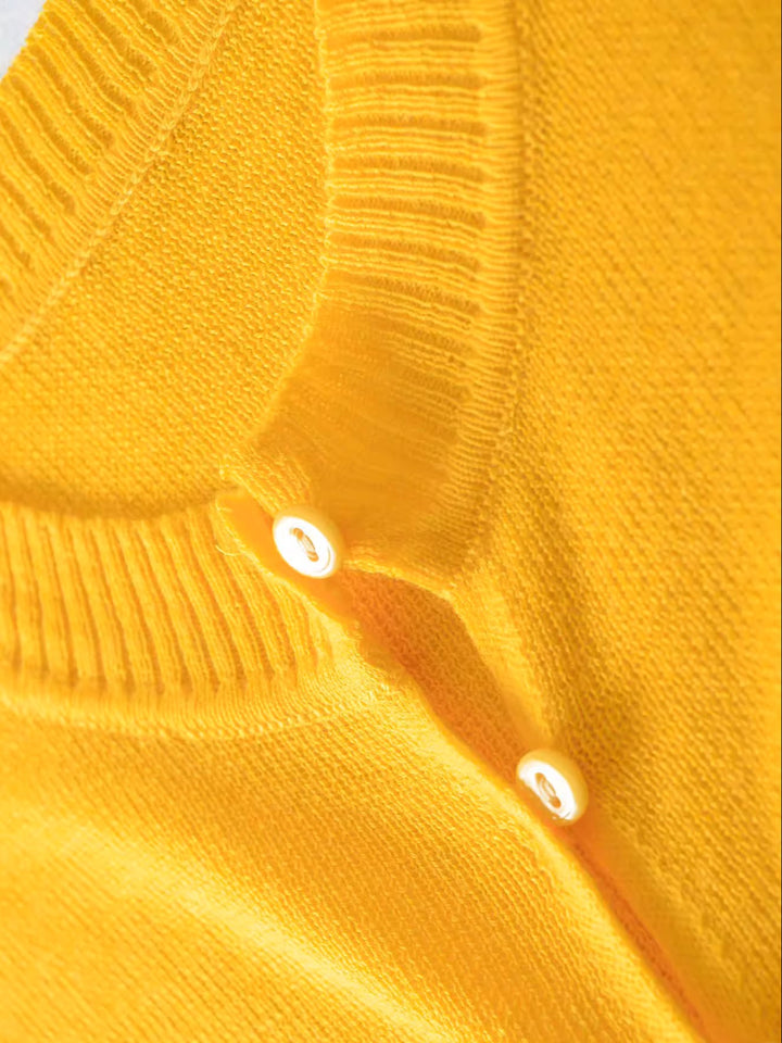 ハーフスリーブニットカーディガン