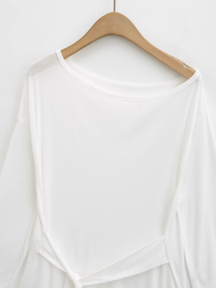 オフショルダーウエストタイトップス