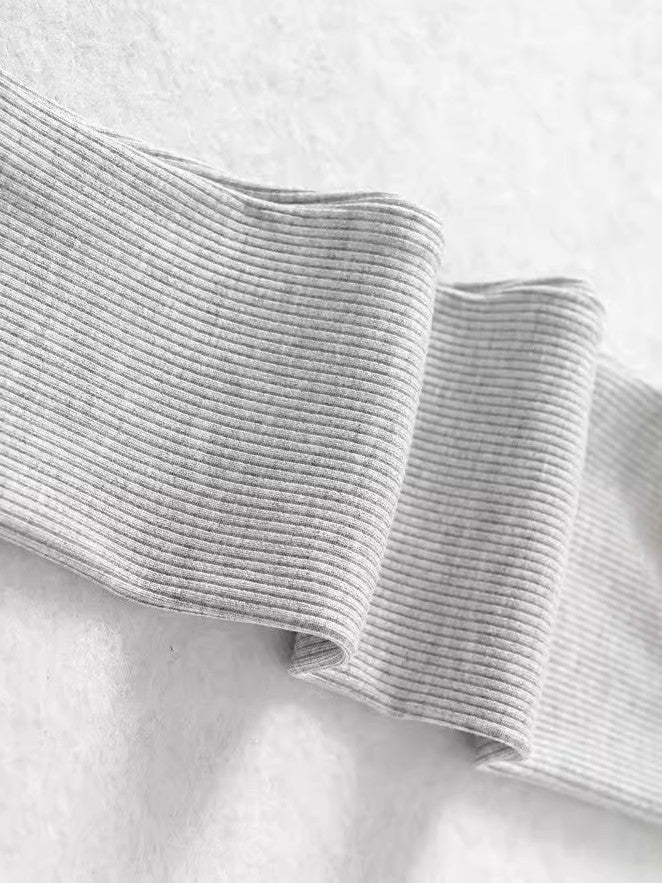 スリットスリーブリブボレロトップス