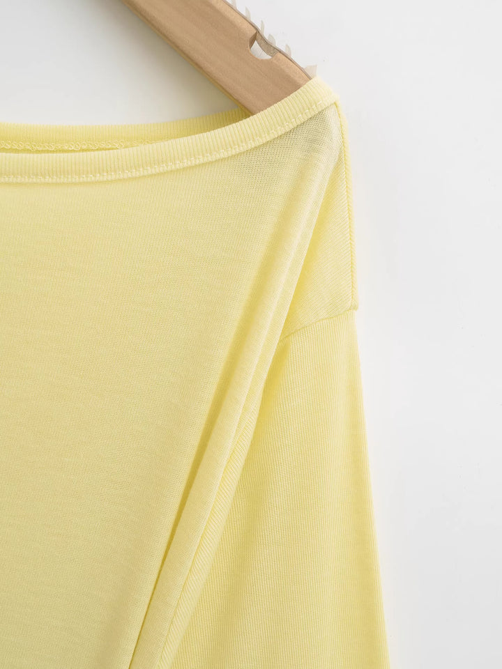 オフショルダーウエストタイトップス