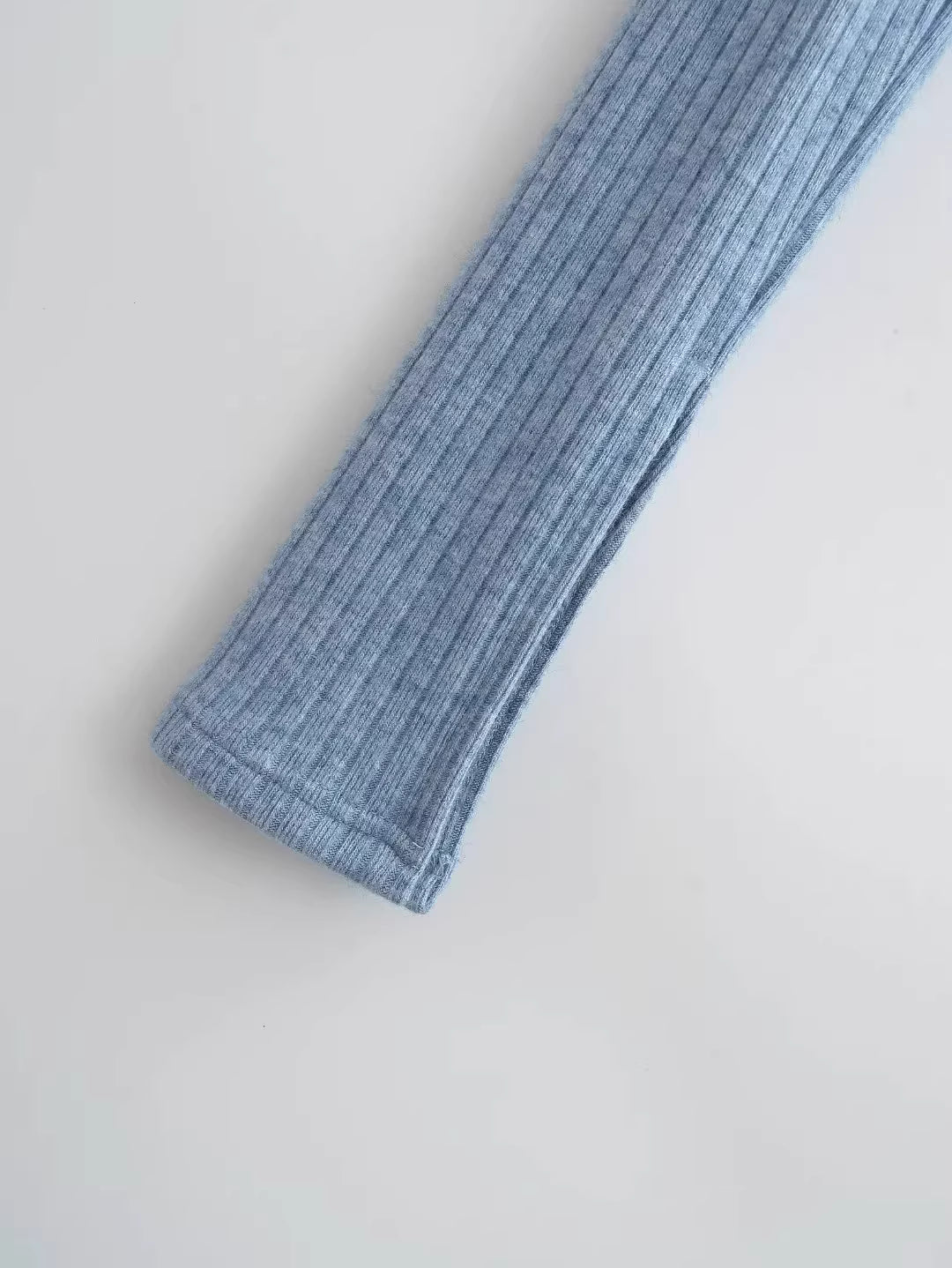 スリットスリーブリブニットボレロカーディガン