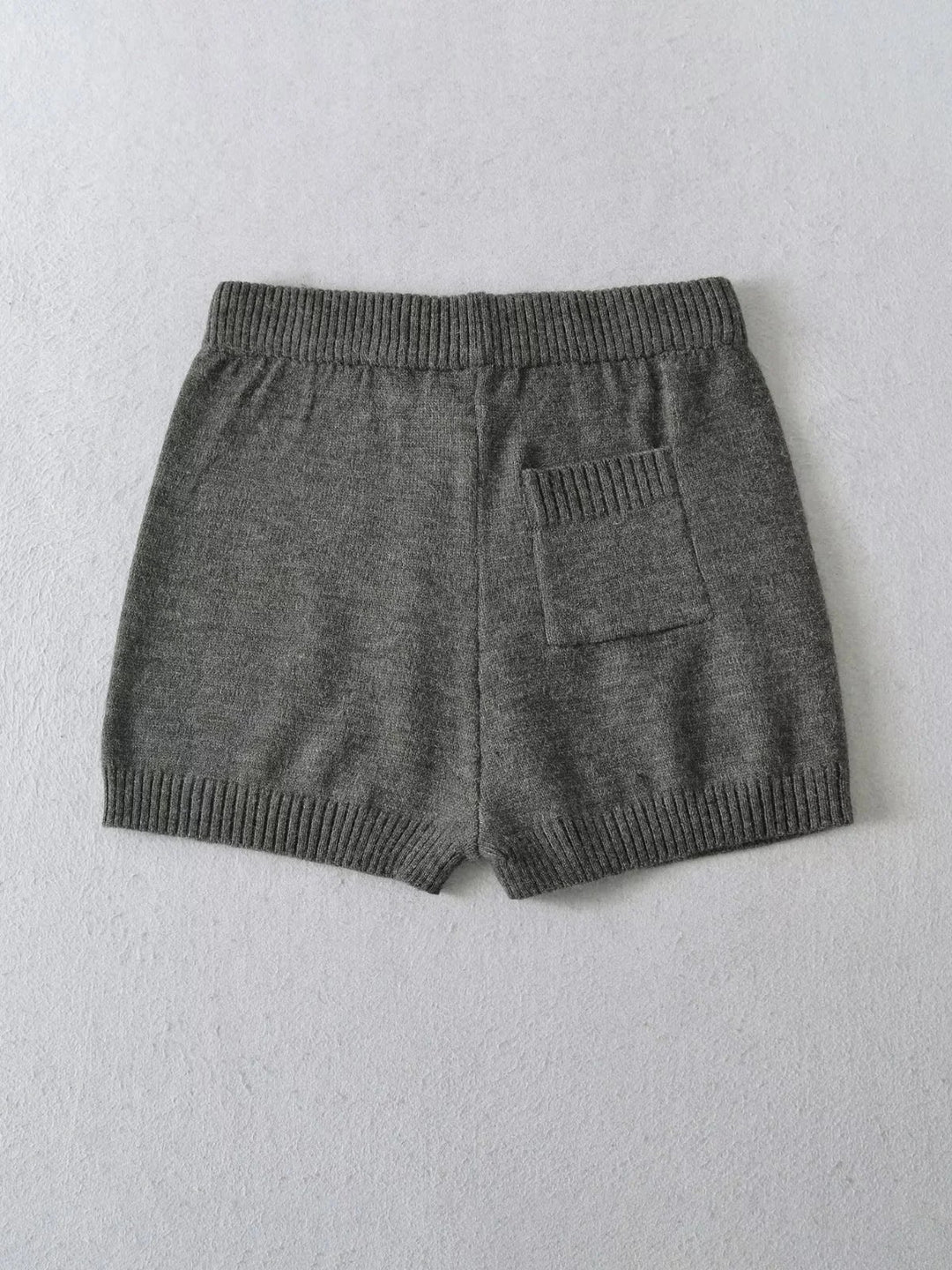 リブヘムニットショートパンツ