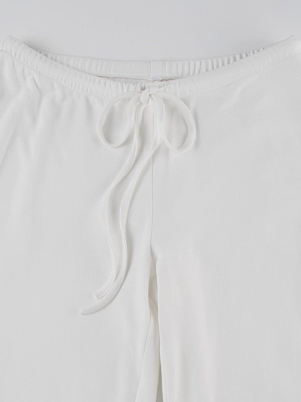 ストレートイージー裏起毛パンツ