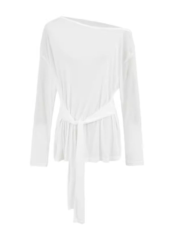 オフショルダーウエストタイトップス