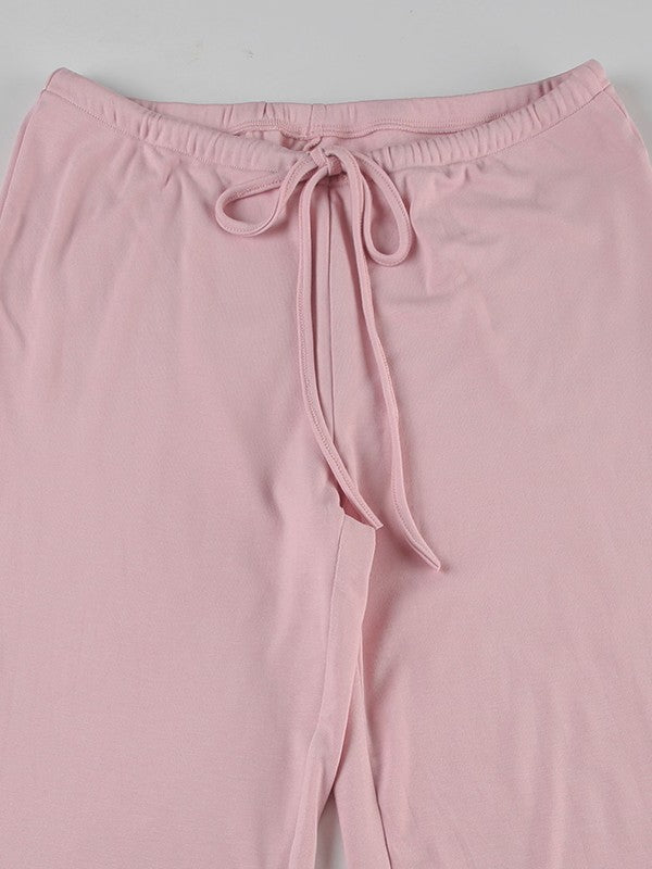 ストレートイージー裏起毛パンツ