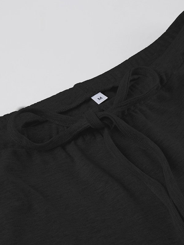 ストレートイージー裏起毛パンツ