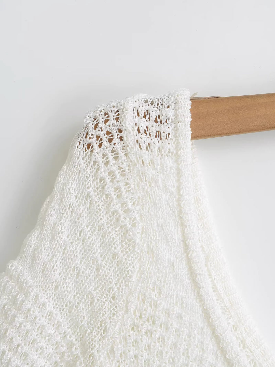 アシンメトリーシアーニットトップス