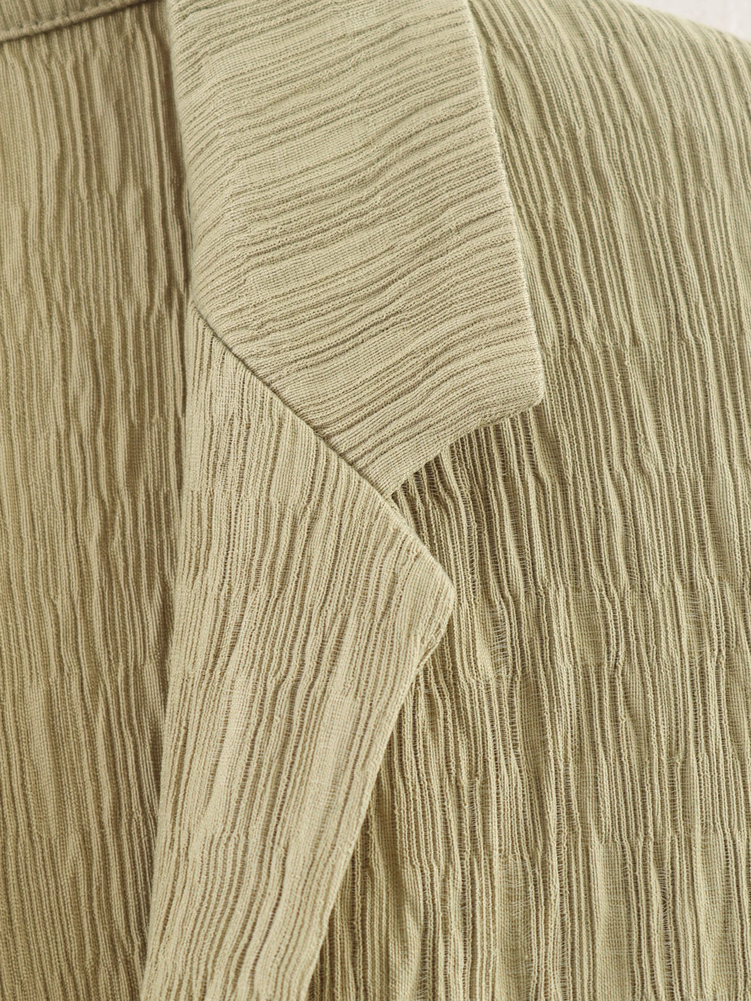 テクスチャーオープンカラーシャツパンツセット