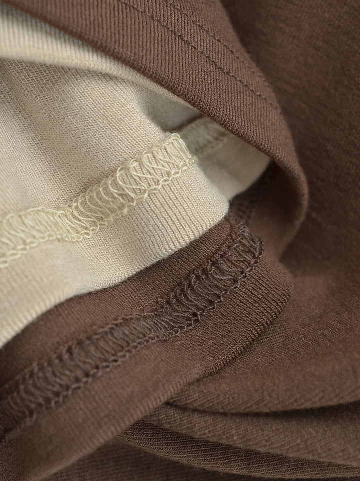配色アシメレイヤードトップス