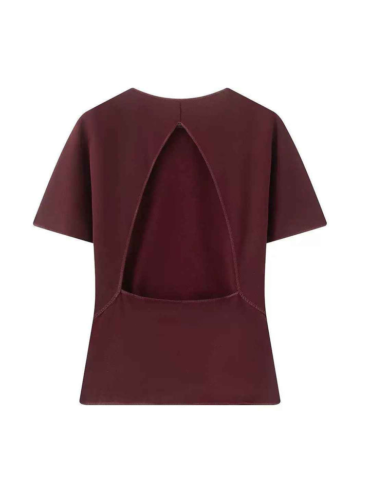 バックオープンTシャツパンツセット