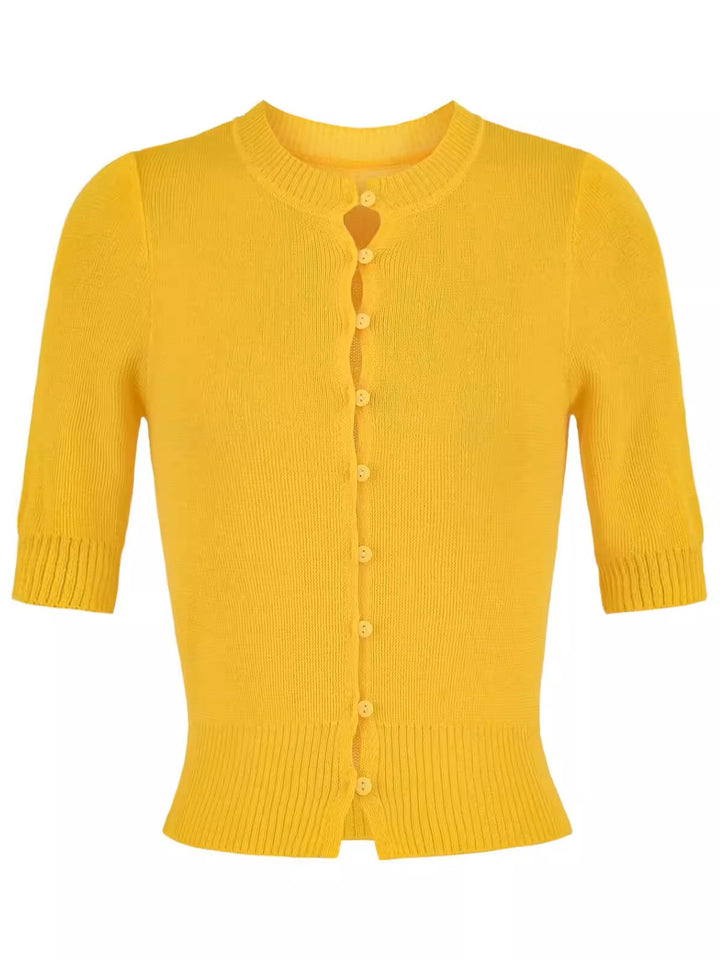 ハーフスリーブニットカーディガン