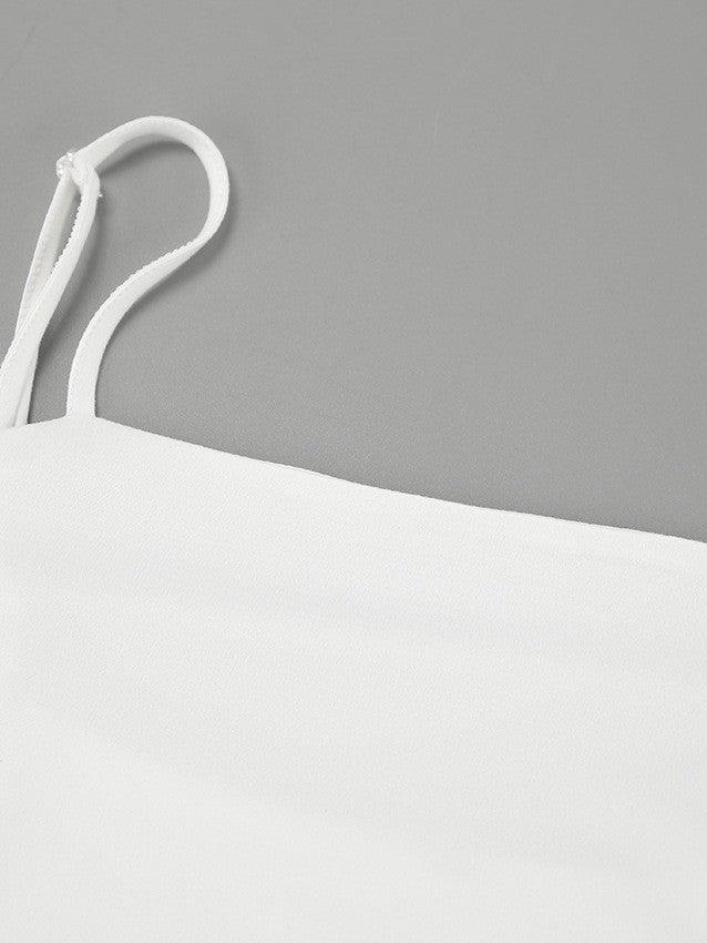 切り替えギャザーキャミソールワンピース