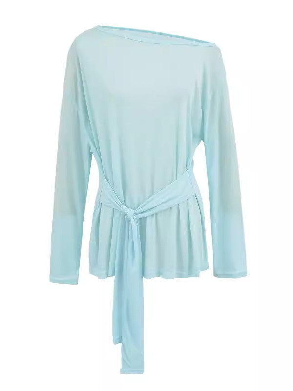 オフショルダーウエストタイトップス