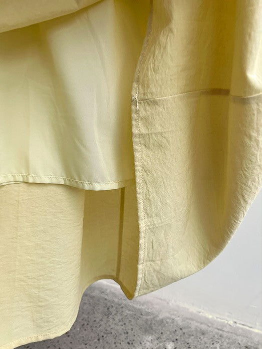 2WayVネックプリーツスリーブレスワンピース