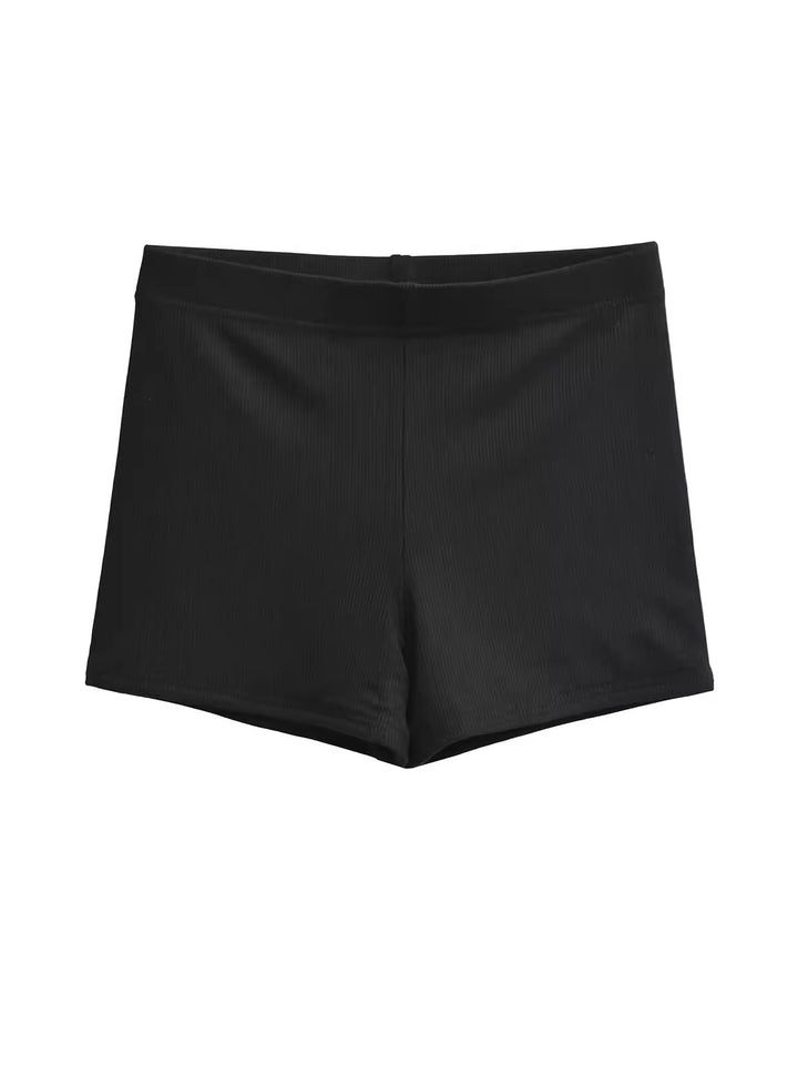リブフィットショートパンツ