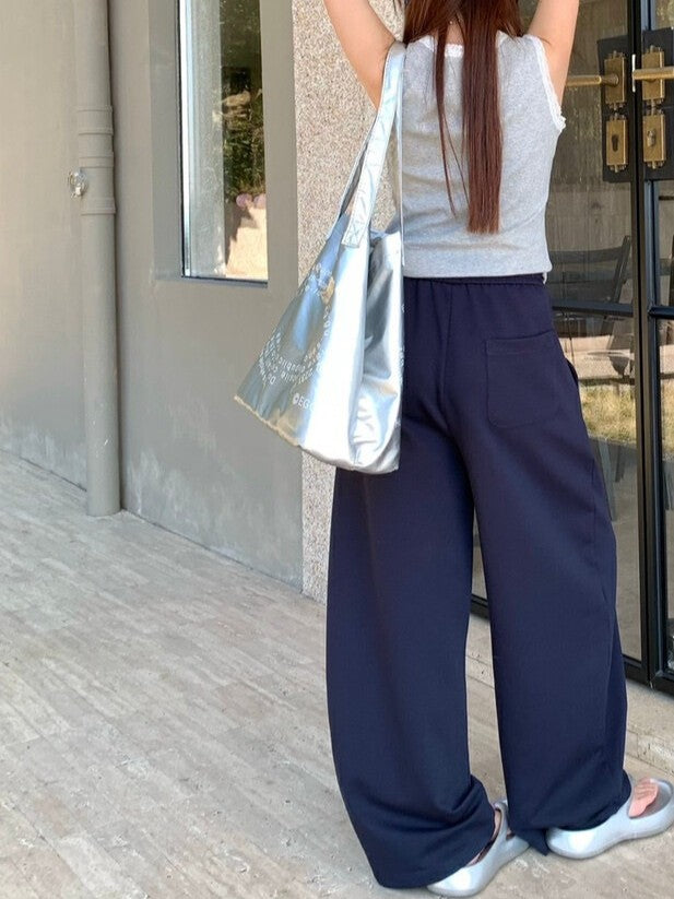 【アウトレット】(即納) ミックスカラービーズルーズスウェットパンツ