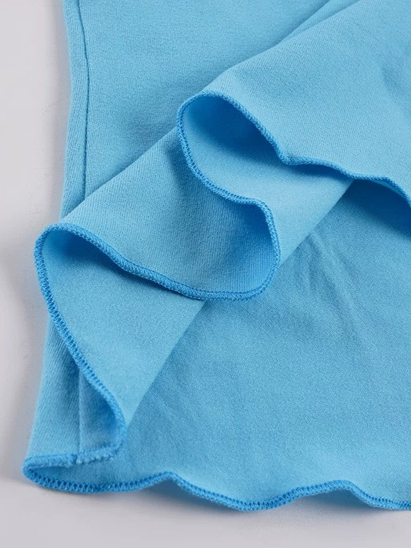 オープンリボントップス＆カプリパンツセット