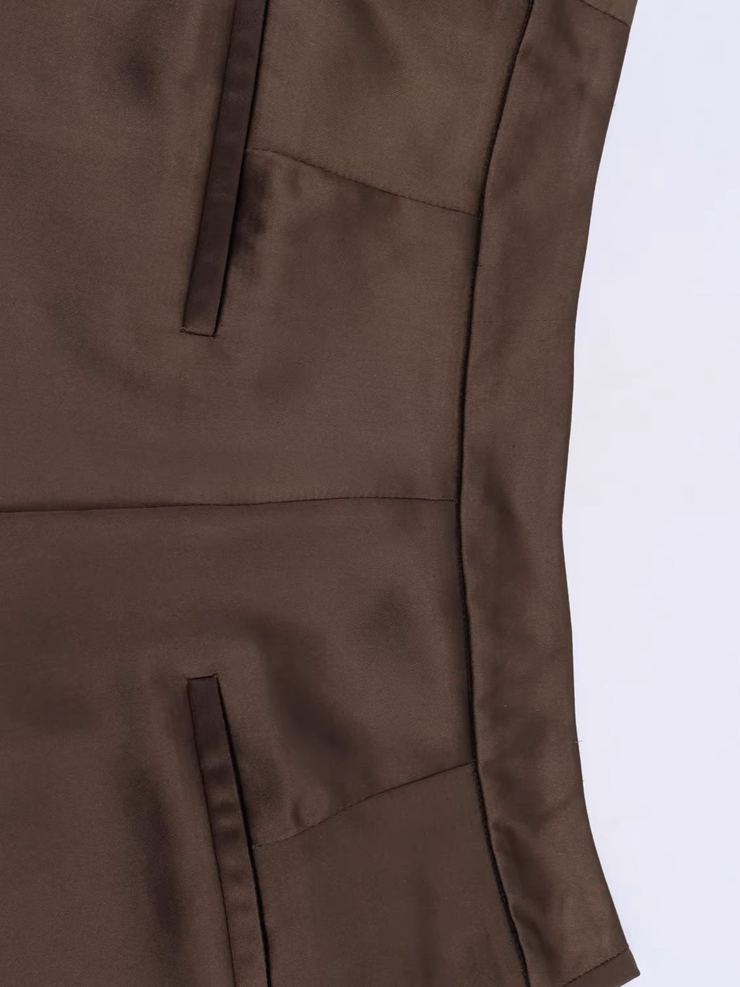 サテンレーストリムショートパンツ