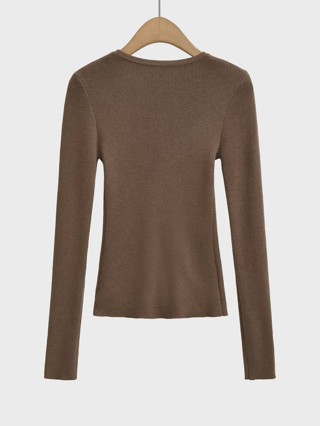 ノーカラーVネックジップカーディガン