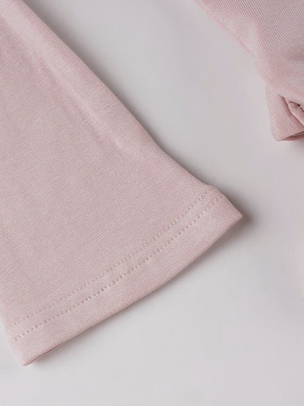 ラップデザイン裏起毛トップス