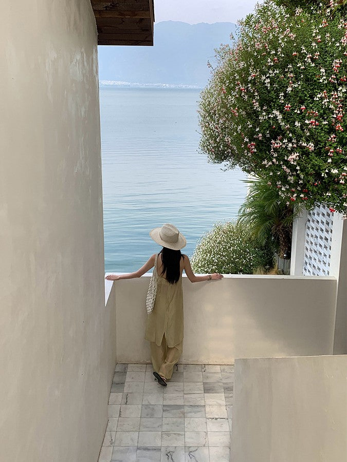 シアーリラックスパンツ