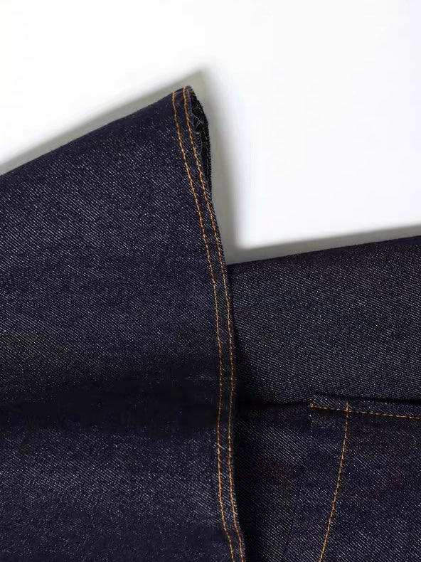 ショール付きデニムジャケット