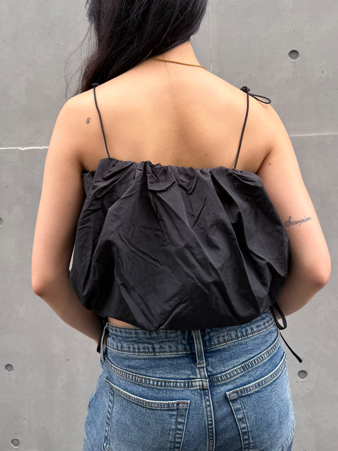 【 Select 】Nタフタバルーンビスチェキャミソールトップス