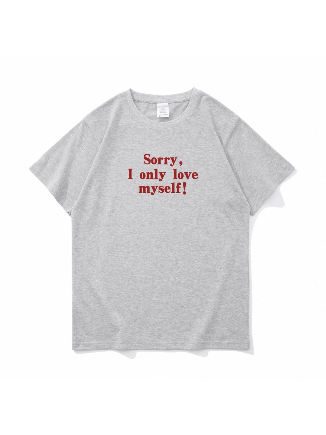 love myself ロゴプリントTシャツ