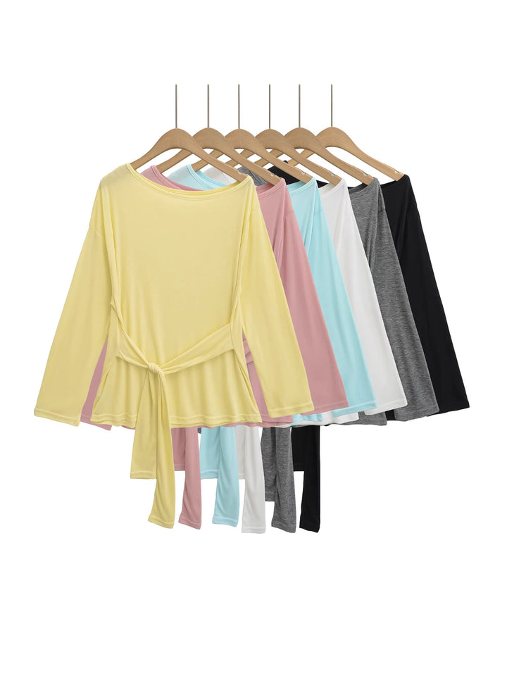 オフショルダーウエストタイトップス