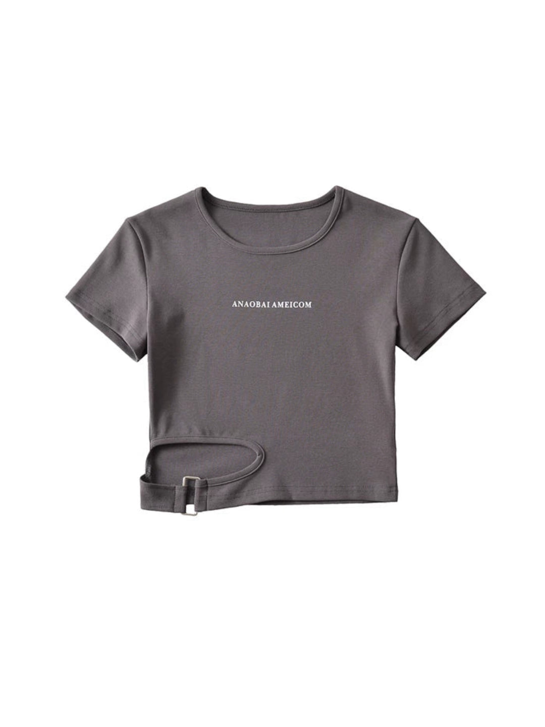 バックルヘムフィットTシャツ