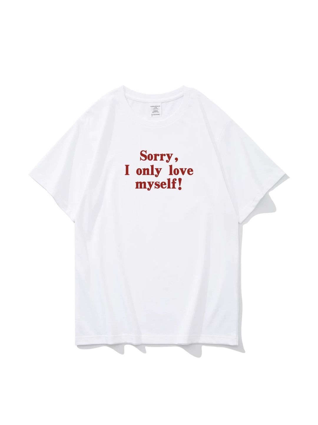 love myself ロゴプリントTシャツ