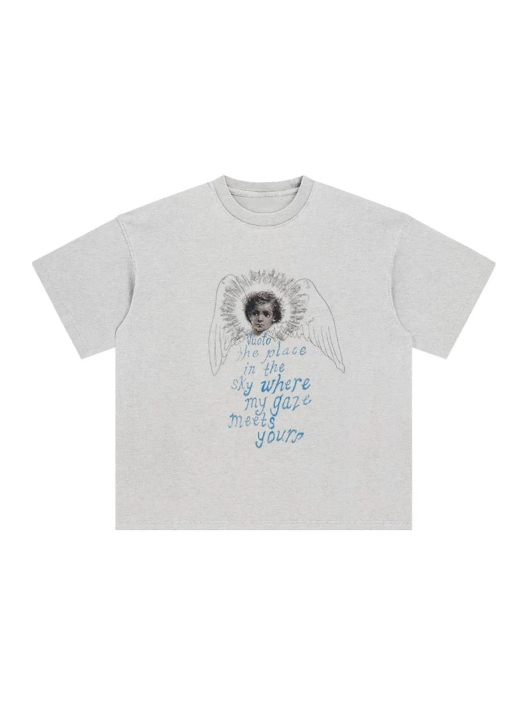Angel グラフィックプリントTシャツ